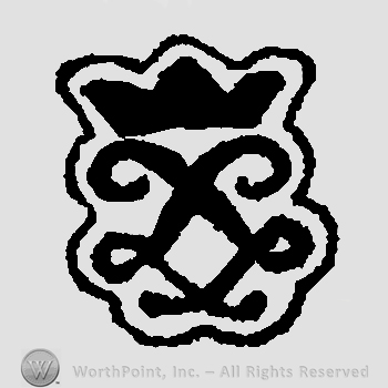 Crown above monogram of letters LL