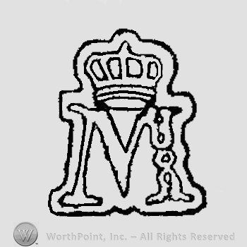 Crown above letter M