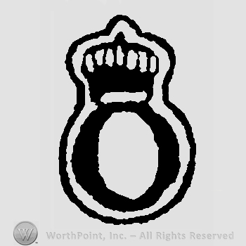Crown above letter O