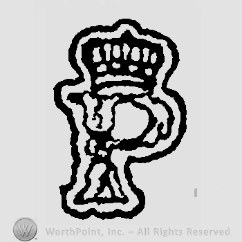 Crown above stylized letter P