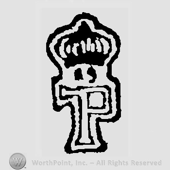 Crown above stylized letter P