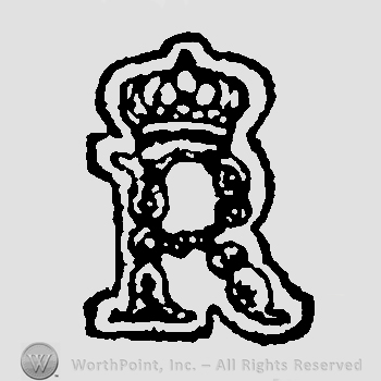 Crown above stylized letter R