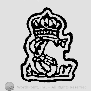 Crown above monogram of letters SC