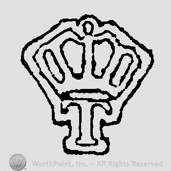 Crown above letter T