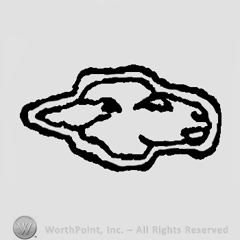 Sheep head facing left