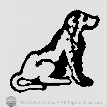 Dog facing right