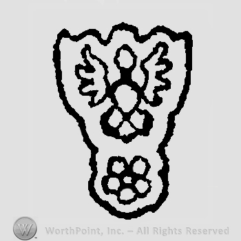 Flying eagle above flower