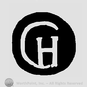 Initials C H inside black circle