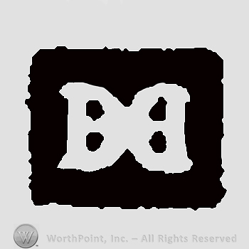 Monogram of D D inside black square