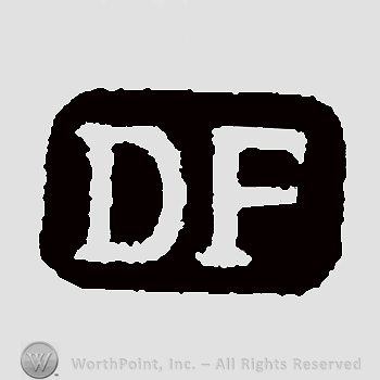 Initials: D E inside black square