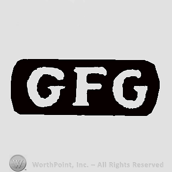 Initials inside black frame: G F G