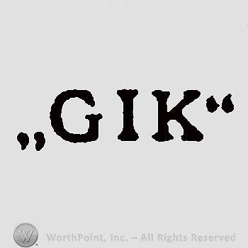 Initials between Quotation Marks : G I K