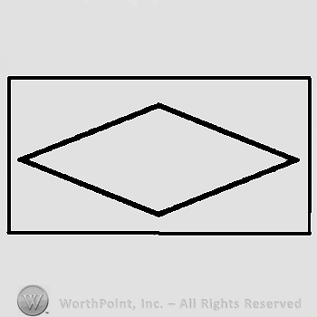 Lozenge shape.