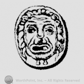 Circle with a lion face.