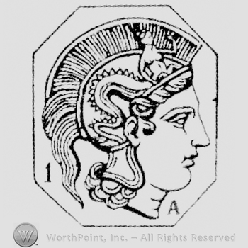 Warrior head with number 1 on the left and letter A on the right.