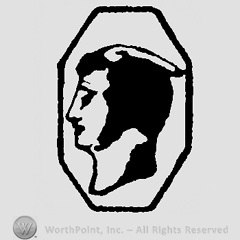Hexagone with a man head.