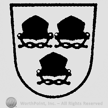 Shield with three tables.