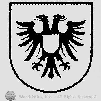 Shield with double-head eagle.