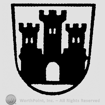 Shield with a three-towers castle.