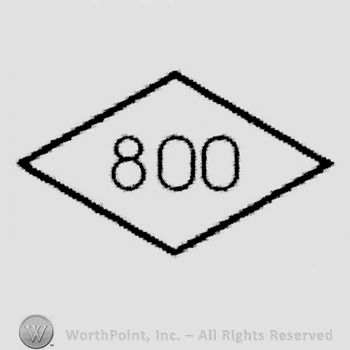 Diamond with 800 written.
