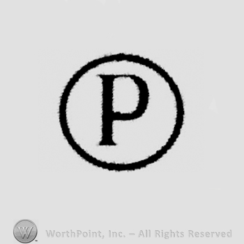 Circle enclosing letter p.