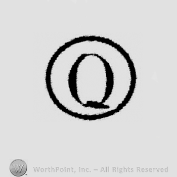 Circle enclosing letter q.