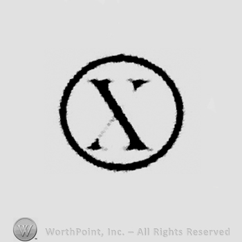 Circle enclosing letter x.