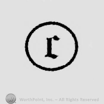Circle enclosing stylish letter c.