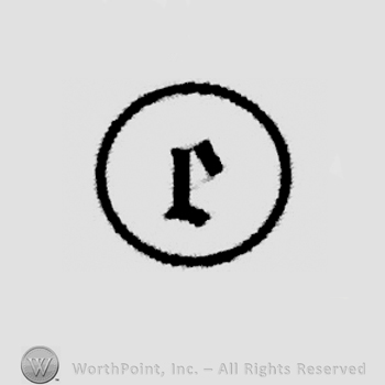 Circle enclosing stylish letter e.