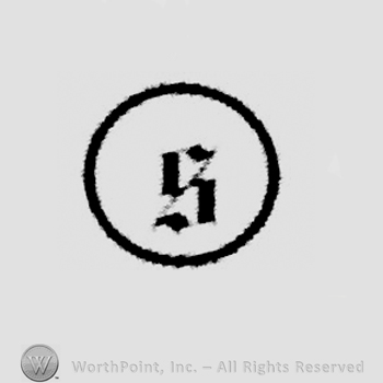 Circle enclosing stylish letter s.