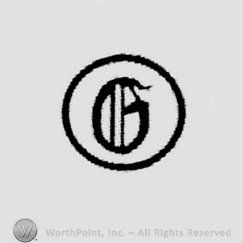 Circle enclosing stylish letter o.