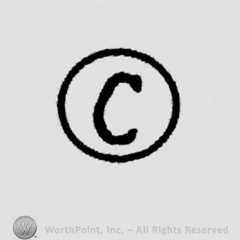 Circle enclosing stylish letter c.