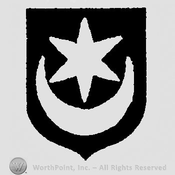 Shield with a crescent and a star.