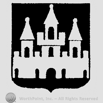 Black shield with a castle.