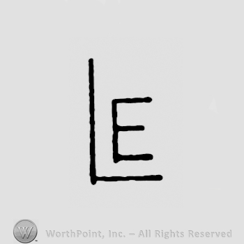 Initials LE with L enclosing E