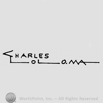 Charles Loloma written stylized
