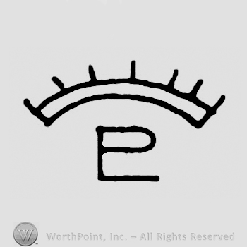 Symbol of a rising sun above PL in monogram