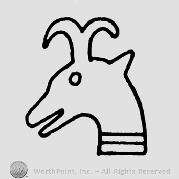Symbol of an antelope head.