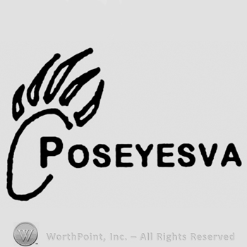Symbol of bear paw with Poseyesva written