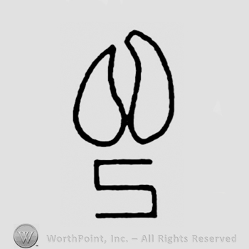 Symbol of an antelope track with initial S below
