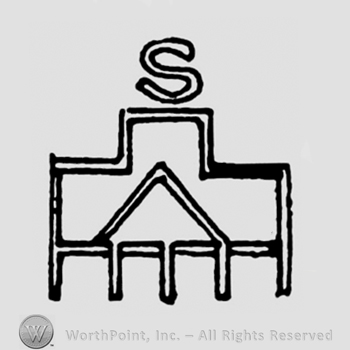 Representation of a house with initial S above.