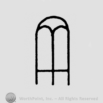 Symbol of a cloud or a chapel.
