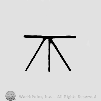Stylized T or TA joined in monogram