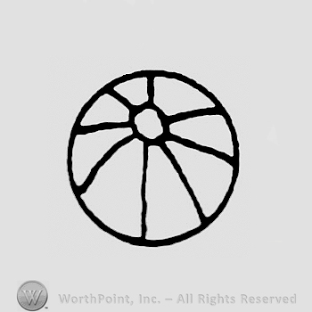 Symbol that can may be a wheel or a sun