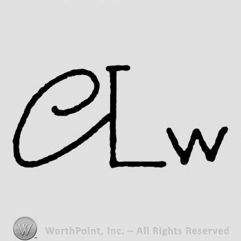 Initials CLW joined and misaligned