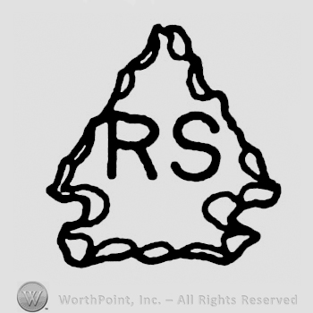 Initials RS inside of an arrowhead