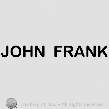 The name John Frank written in uppercase letters.