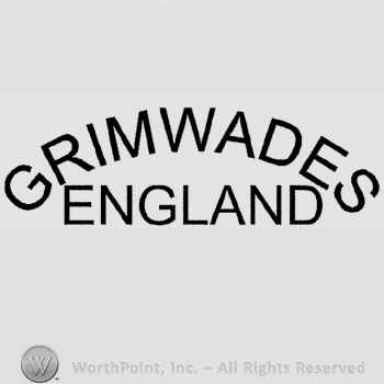 The text Grimwades England written in uppercase letters.
