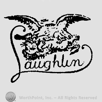 A flying eagle over the name Laughlin handwritten.