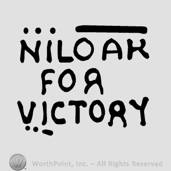 The text Niloak for Victory written in uppercase letters.